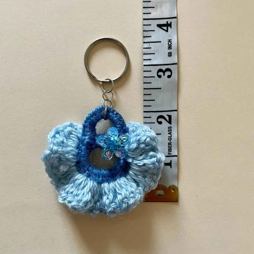 2 Handmade Keychain, Lightweight Charms, Backpack Charms, Crochet Gift Set